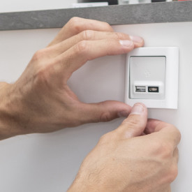 LK Fuga Design ramme 63 soft 1 modul, hvid