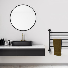 Kriss Flex 1 håndkletørker, el, 59,7x55 cm, sort