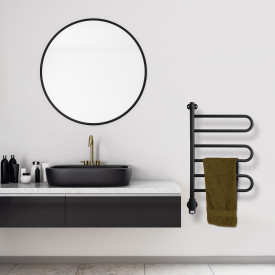 Kriss Flex U håndkletørker, el, 45x75,7 cm, sort