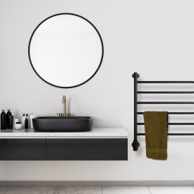 Kriss Flex U håndkletørker, el, 65x75,7 cm, sort