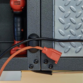 Bluelounge Cabledrop ledningeholder , sort, 2 stk.