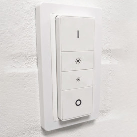 LAB3D indsats til Philips Hue V1 dimmer med LK Design ramme Base 63, hvid