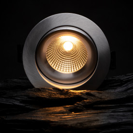 SLC One 360° indbygningsspot, 4000K, aluminium