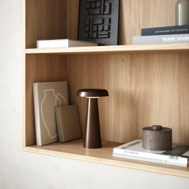 Dftp Arcello oppladbar bordlampe, brunert messing