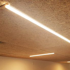 Green:ID CCT LED skinne, troldtekt, undercountersunk, driver, 120 cm, 2700-4000K