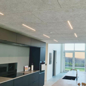 Green:ID LED skinne, troldtekt, innfelt, driver, 60 cm, 3000K