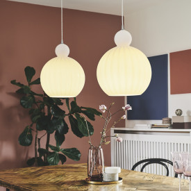 Halo Design Ball Ball pendellampe, opal, Ø32 cm