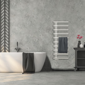 Kriss Merkur håndkletørker, kombi, 50x126,3 cm, hvit