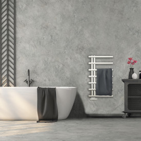 Kriss Merkur håndkletørker, kombi, 50x85,8 cm, hvit