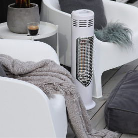 Mensa Imus terrassevarmer, 550W, hvid