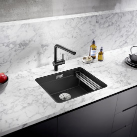 Blanco Etagon 500-F UXI kjøkkenvask, 52,7x42,7cm, grå