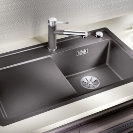 Blanco Zenar 45S-F MXI kjøkkenvask, 84,75x49,75 cm, grå