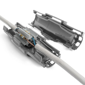 Raytech samledåse med gel, 180x60 mm, grå