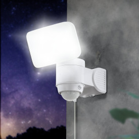 Eglo Casabas solcelle vegglampe med sensor, hvit