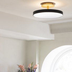 Umage Asteria Up taklampa, svart, Ø43 cm