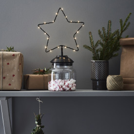 Markslöjd julekrukke med stjerne