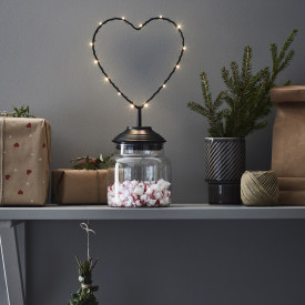 Markslöjd julekrukke med hjerte