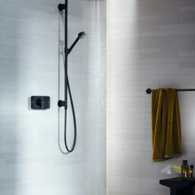 Axor One Termostat, med 2 utløp, for innbygging, sort matt