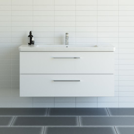 Dansani Mido+ møbelpakke, 122,7x47,2 hvit høyglans