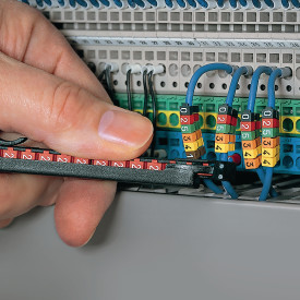 5 stk Ledningsmærke (K) gul WIC1 til 0,5-1,5 mm² ledning (200 stk)