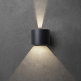 Bonito utendørs vegglampe 2x5W 3000K IP65 dimbar, sort