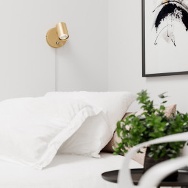 By Rydéns Correct væglampe, guld