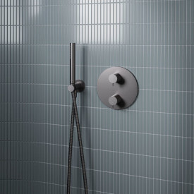 Damixa Silhuet Tube hånddusj, vannbesparende, antrasitt