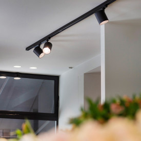Antidark S19 3F skenspotlight, 3500K, svart