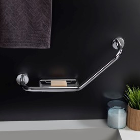 Cosmic Architect stödhandtag, 50 cm, 135°, höger, krom