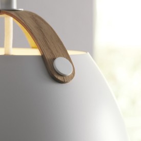 Halo Design Oslo pendellampe, hvit, Ø24 cm