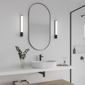 Nordlux Malaika spejllampe, sort, 49 cm