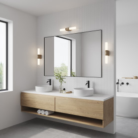 Nordlux Helva Double Basic speillampe, träd