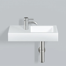 Alape QS525 håndvask, 52,5x32,5 cm, højre, hvid