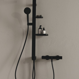 Ideal Standard Alu+ duschset, vattenbesparande, matt svart