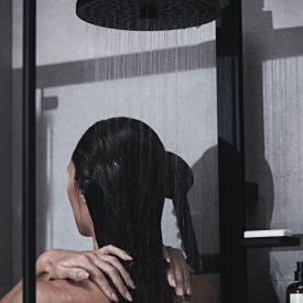 Ideal Standard & Børma Alu+ takdusch, Ø26 cm, matt svart