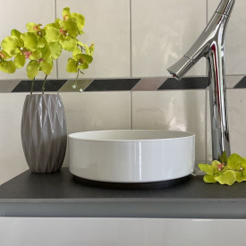 Alape Unisono servant, Ø32,5 cm, hvit