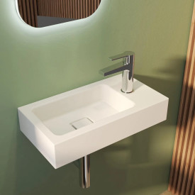 Alape Xplore.S servant, 50x26,8 cm, venstre, hvit