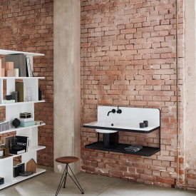 Alape WP.S19.1 håndvask, 100x47,7 cm, venstre, hvid