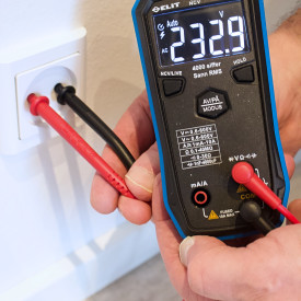 Multimeter sand RMS, smart automatiskområdevalg, Elit 624