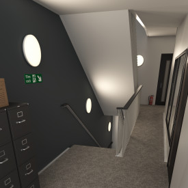 Mercurial IP54 Plafond 13W/20W 3K/4K 1900-2700lm Ø370mm Vit