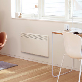 Nobø panelovn NFK4N frontvarme 400V/750W, hvit, 11 m²
