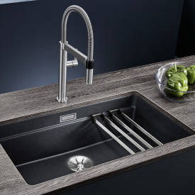 Blanco Etagon 700-U kjøkkenvask, 73x46 cm, sort