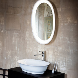 Laufen The New Cassic speil med lys, hvit