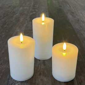 Veli Line LED blokklys, oppladdningsbar, 3-pk