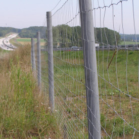 HAHN Kunststoffe Hanit hegnspæl, rund, 6x175 cm, grå plast