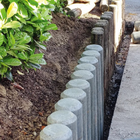 Hahn palisade, rund, 11x60 cm