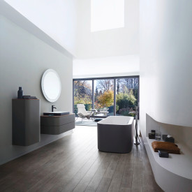 Duravit Happy D.2 høyskap, 40x133,6 cm, venstre, grafit