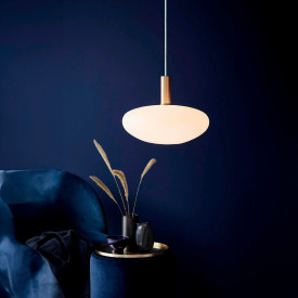 Nordlux Alton pendellampe, opal, Ø35 cm