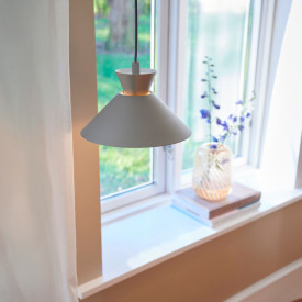 Nordlux Dial pendellampe, grå, Ø25 cm