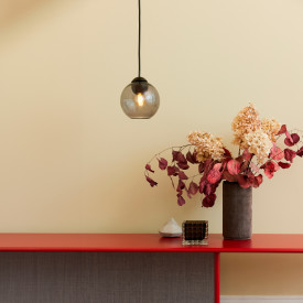 Halo Design Bubbles pendellampe, røykfarget, Ø14 cm